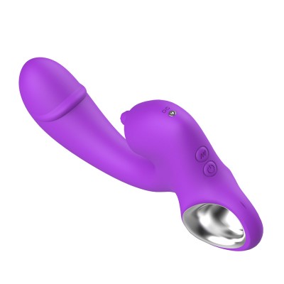  2 in 1 Powerful Clitoral Tongue vibrator G spot Stimulator licking vibrator Sex Toy for women