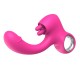  2 in 1 Powerful Clitoral Tongue vibrator G spot Stimulator licking vibrator Sex Toy for women