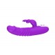 New Design Stretch G Spot Rabbit Vibrator 10 Vibration Modes Realistic Dildo USB Rechargeable Vibrator for Women