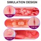 Male Masturbator Vibration Pocket Pussy Real Vagina Oral Masturbation Cup Flashlight Shape Man Adult Vagina Sex Toy for Men