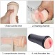 Male Masturbator Vibration Pocket Pussy Real Vagina Oral Masturbation Cup Flashlight Shape Man Adult Vagina Sex Toy for Men